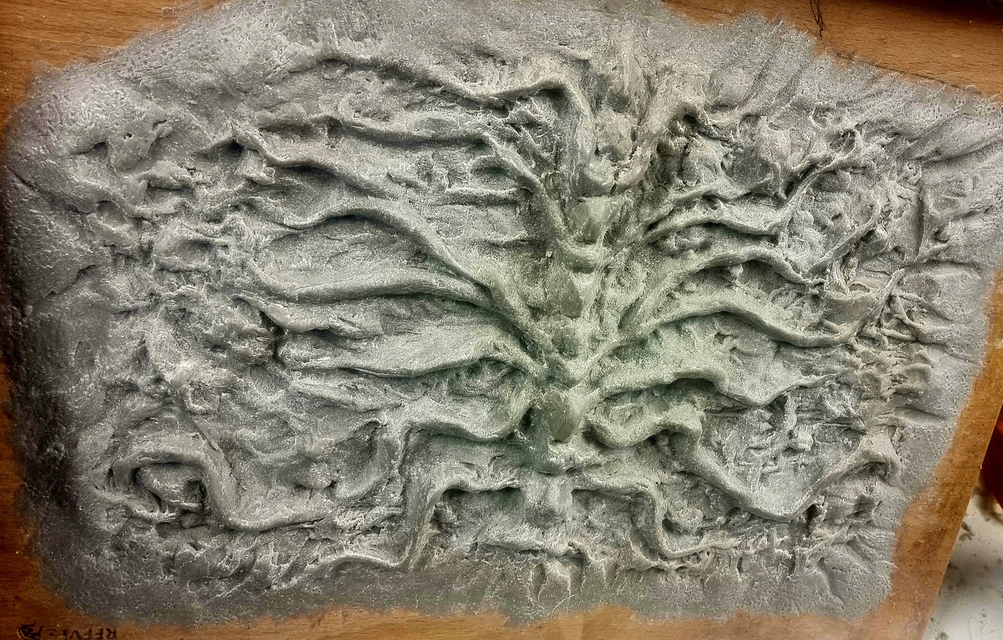 Woodland vein, Vecna, Stranger Things, back prosthetic spinal cord, alien, silicone.