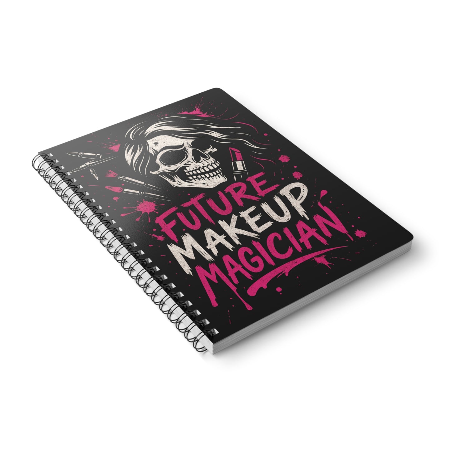 Future Makeup Magician Notebook, A5 Wirobound Journal for Artists, Makeup Lovers, Gifts for Creatives, Sketchbook for Inspiration