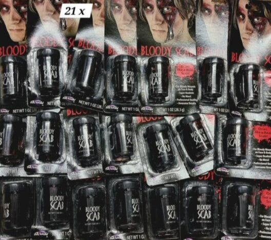 Bloody scab faux blood makeup supplies
