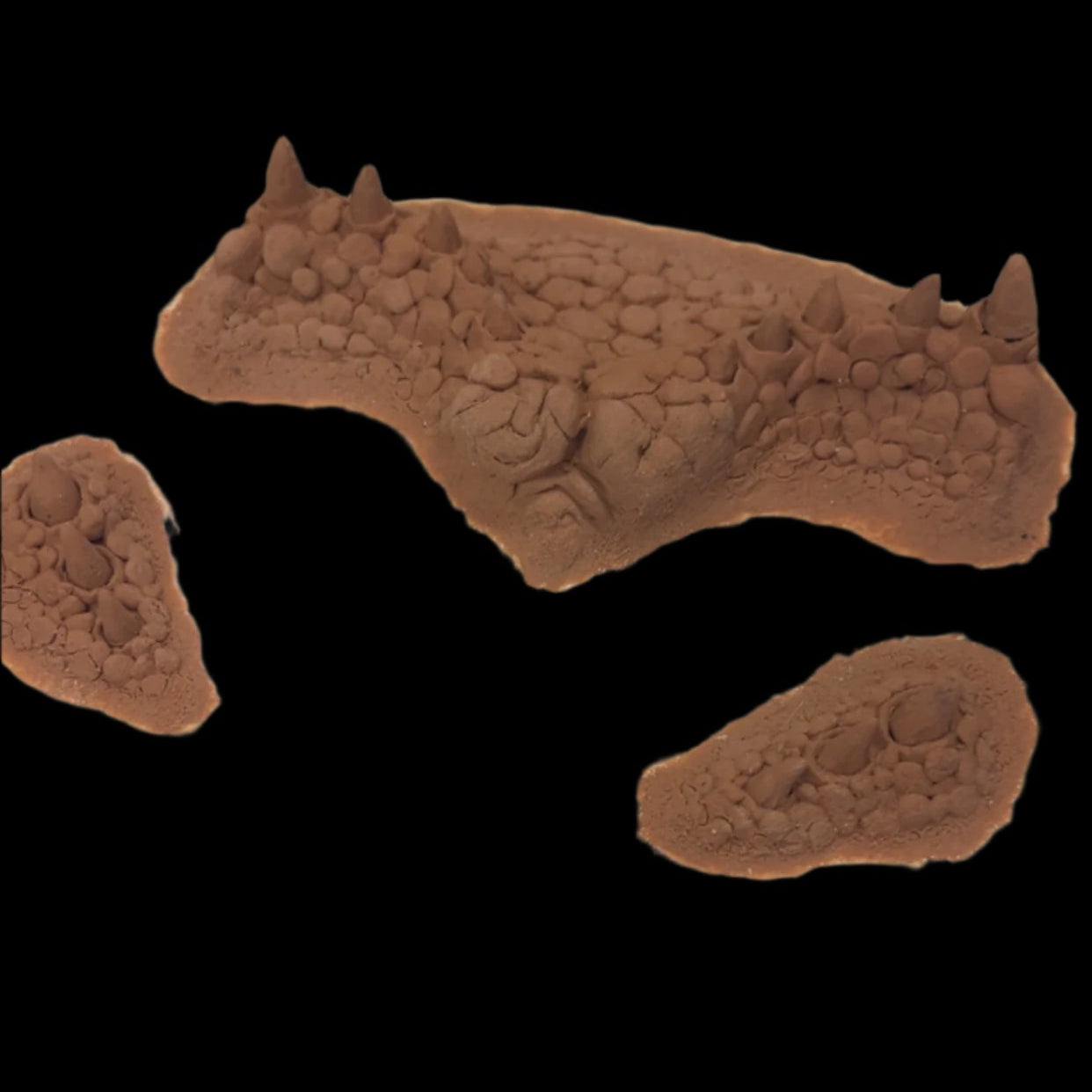 Reptile Gremlins forehead and cheeks set