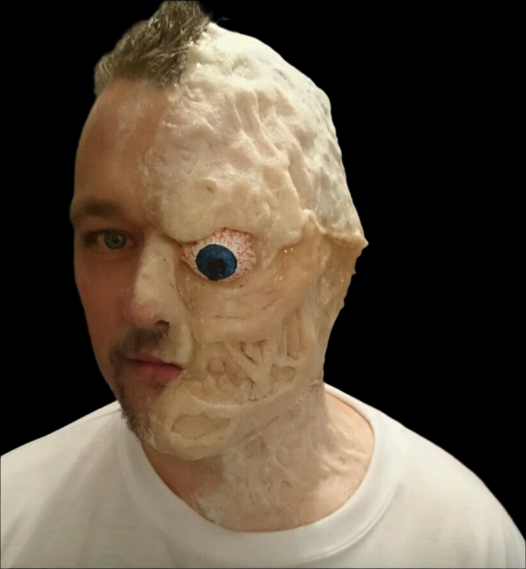 two face villain silicone prosthetic