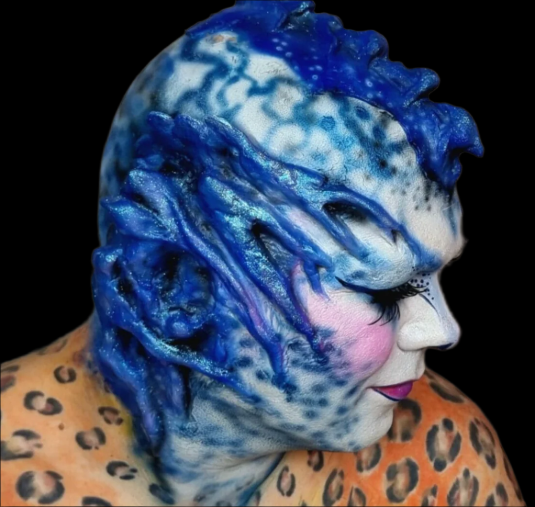 alien head prosthetic