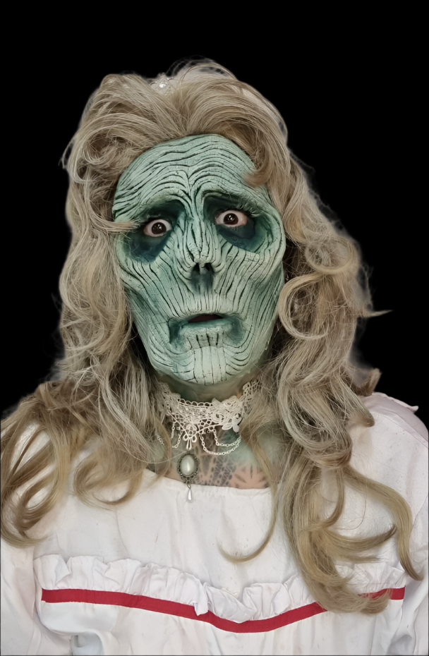 ageing zombie beetlejuice prosthetic