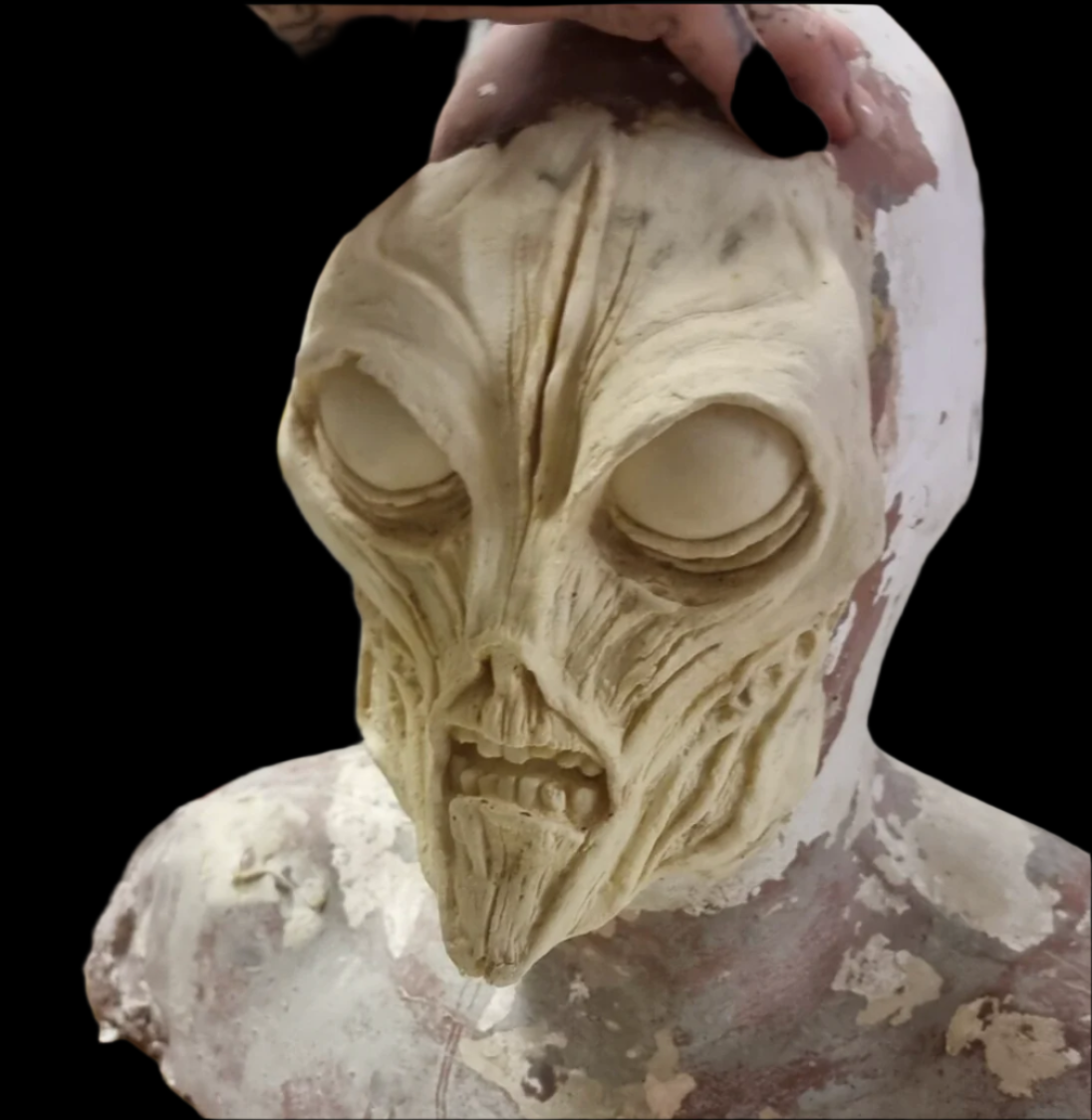 alien full face prosthetic latex
