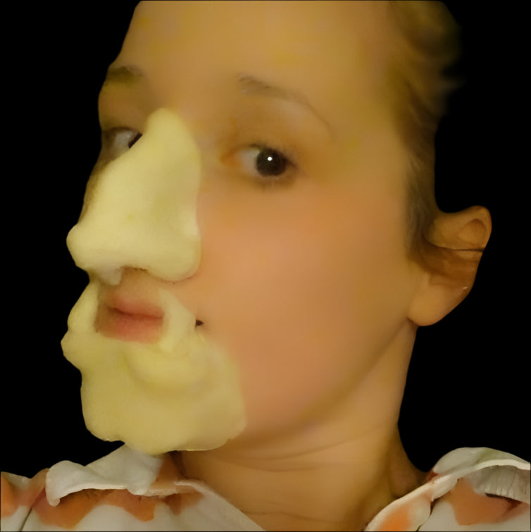 beast prosthetic nose and chin set