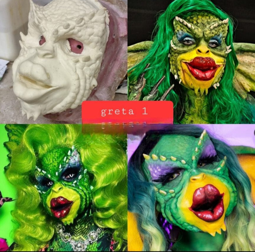 gretta gremlin full face prosthetic no 1