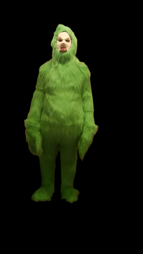 the grinch full faux fur onesie costume for fancy dress cosplay