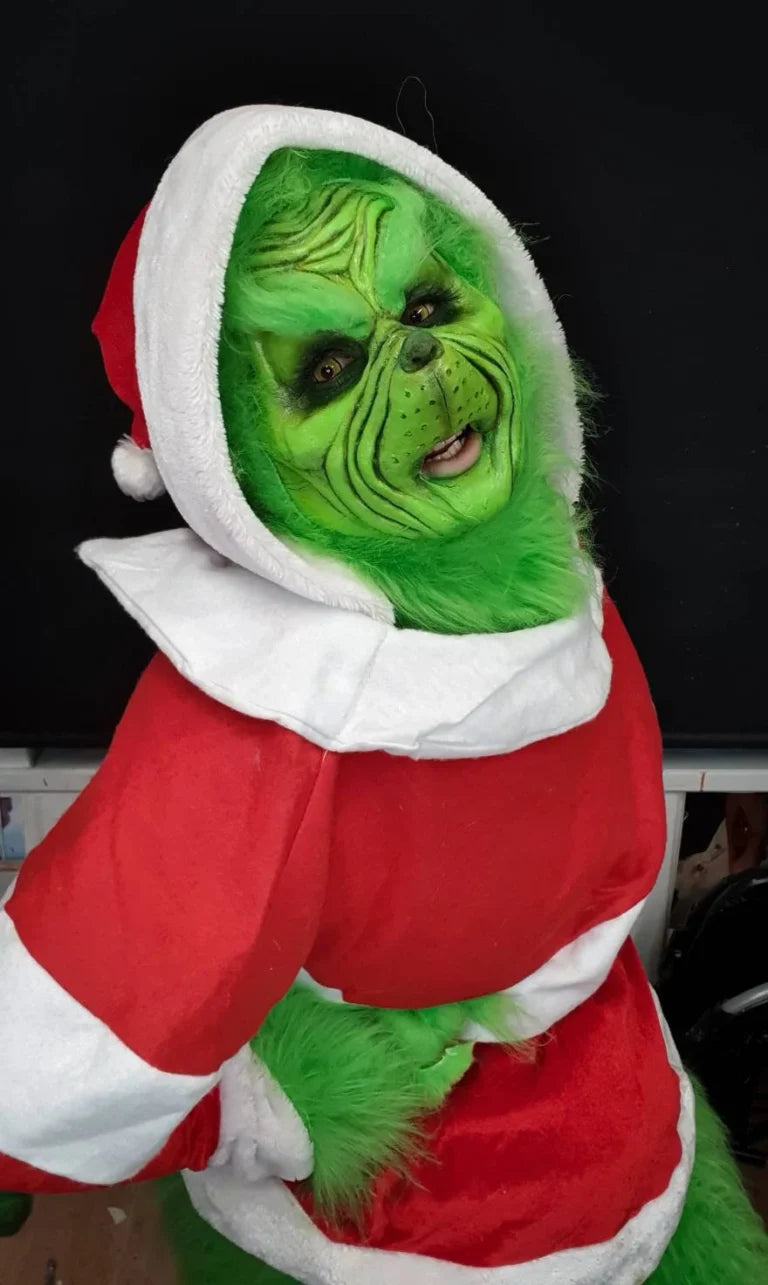 grinch mask lime green