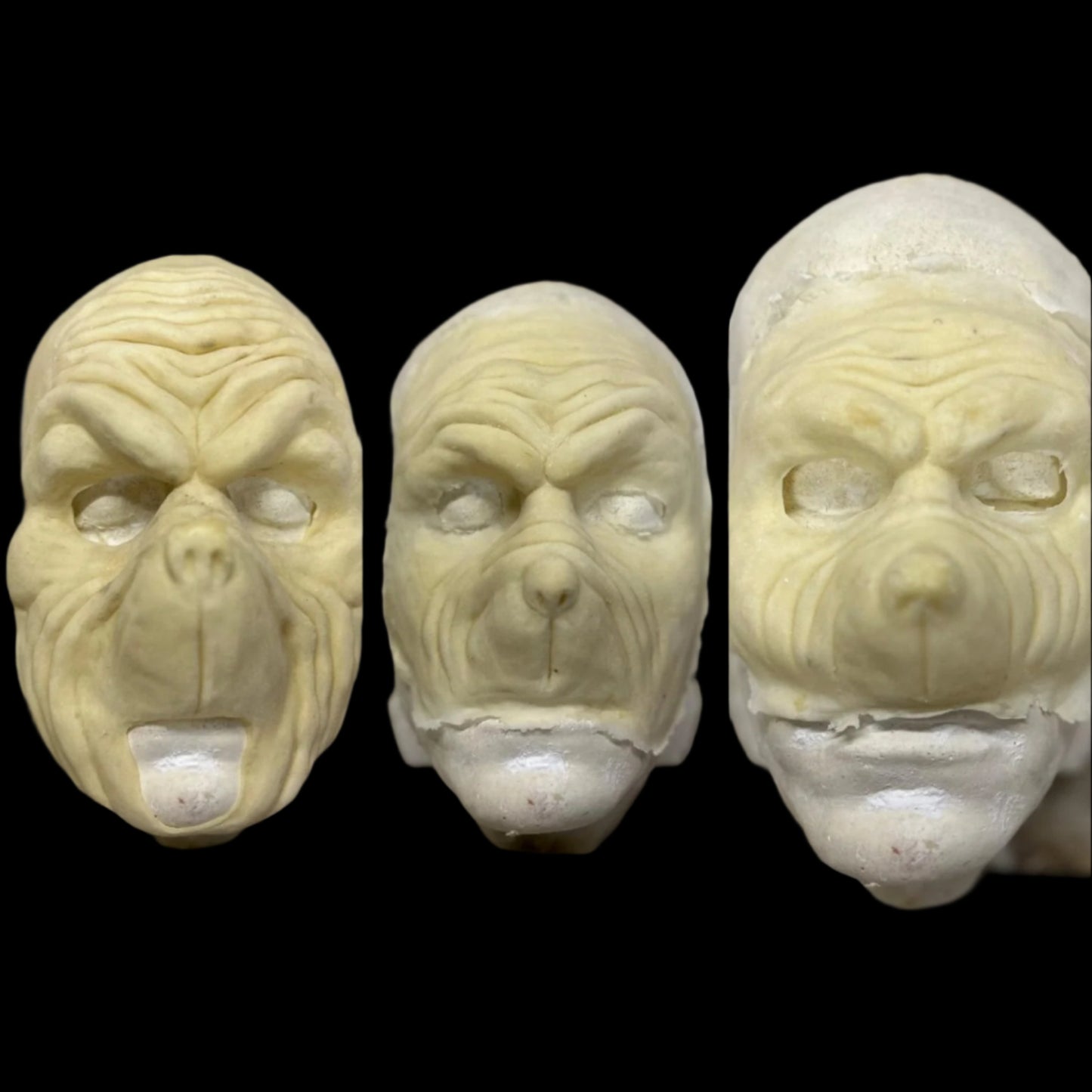 latex prosthetic grinch faces