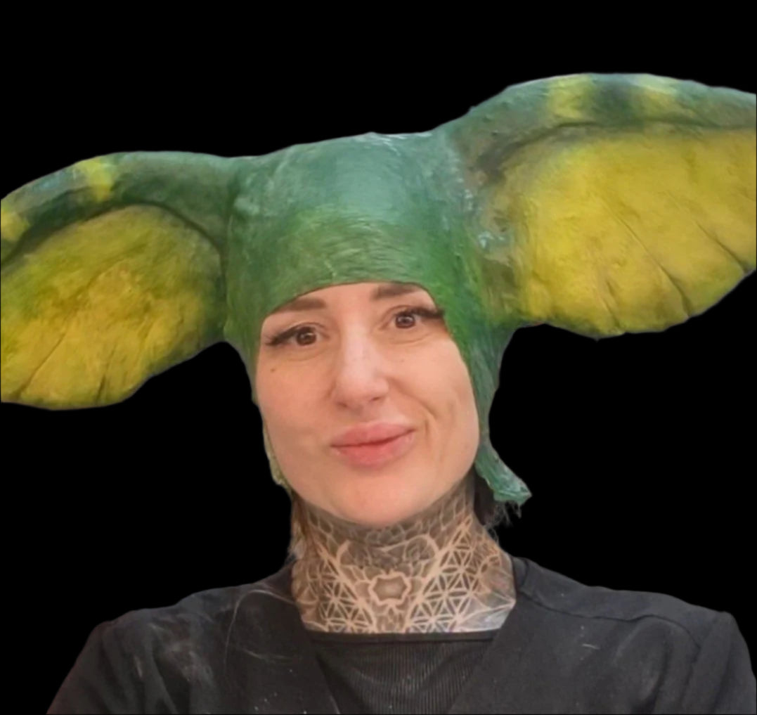 large ears bal;d cap gremlins fancy dress costume for sale