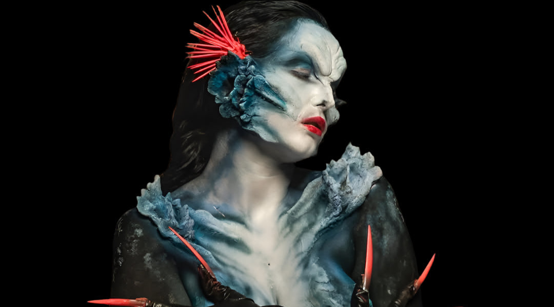 Mermaid prosthetics set available on Ko-llective for purchase.
