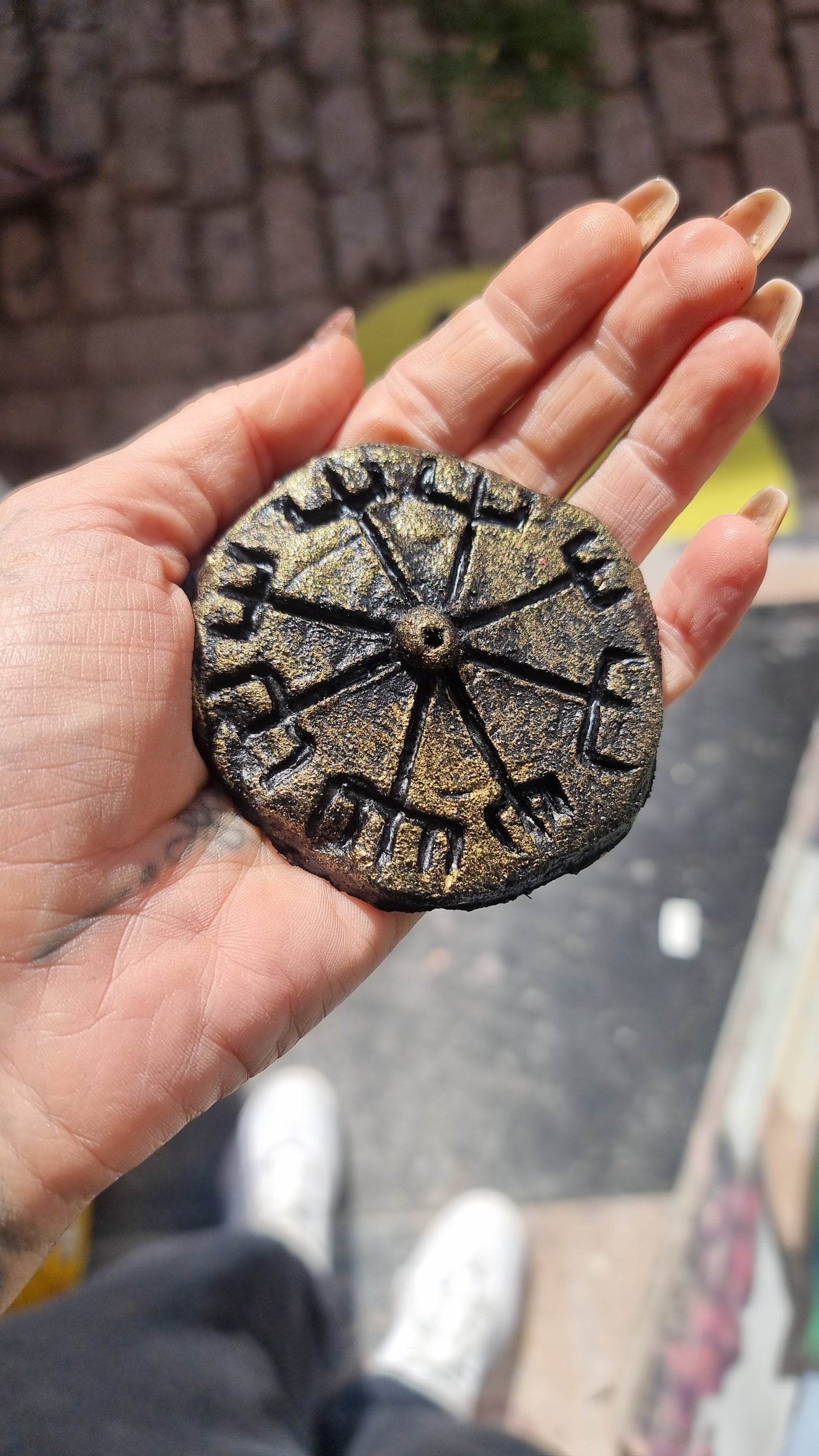 Viking symbol incense burner gift ideas for men, shieldmaidens, and pagans.