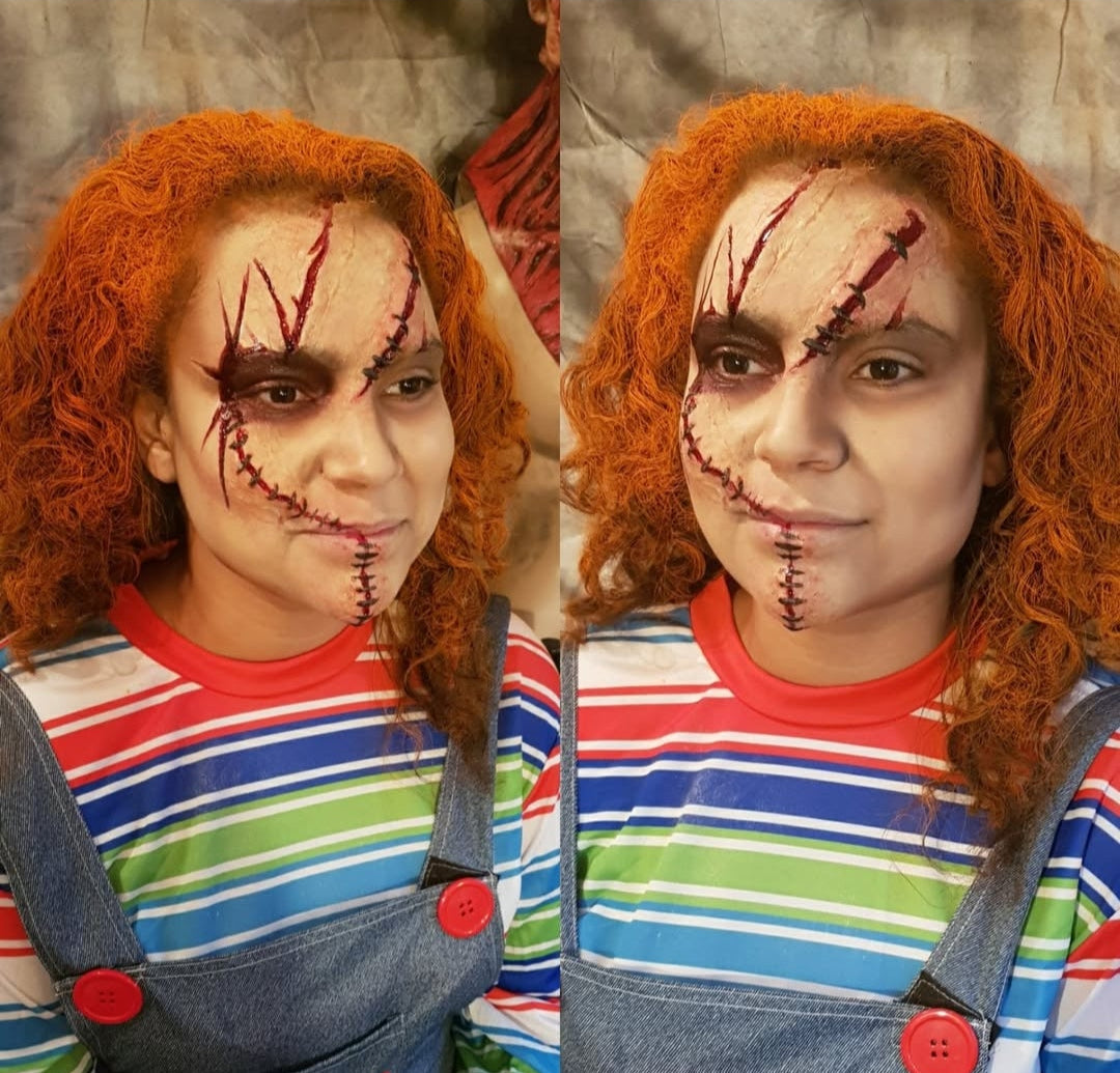 chucky doll stitch prosthetics