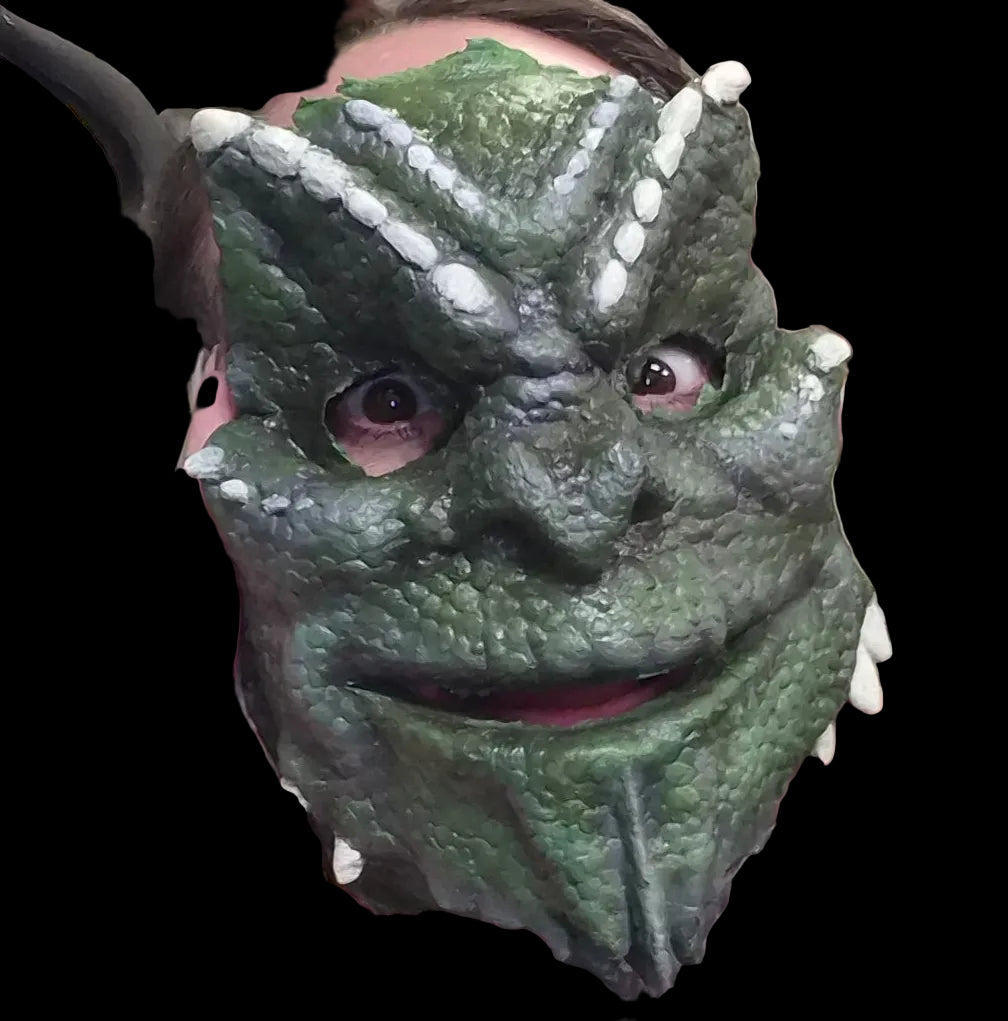 Stripe Gremlins Latex Prosthetic Mask | Handmade SFX Horror Creature Appliance | Halloween Cosplay Makeup FX