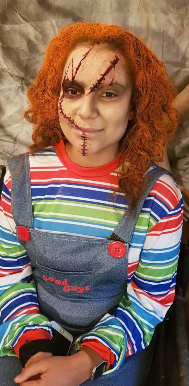chucky doll stitch prosthetics