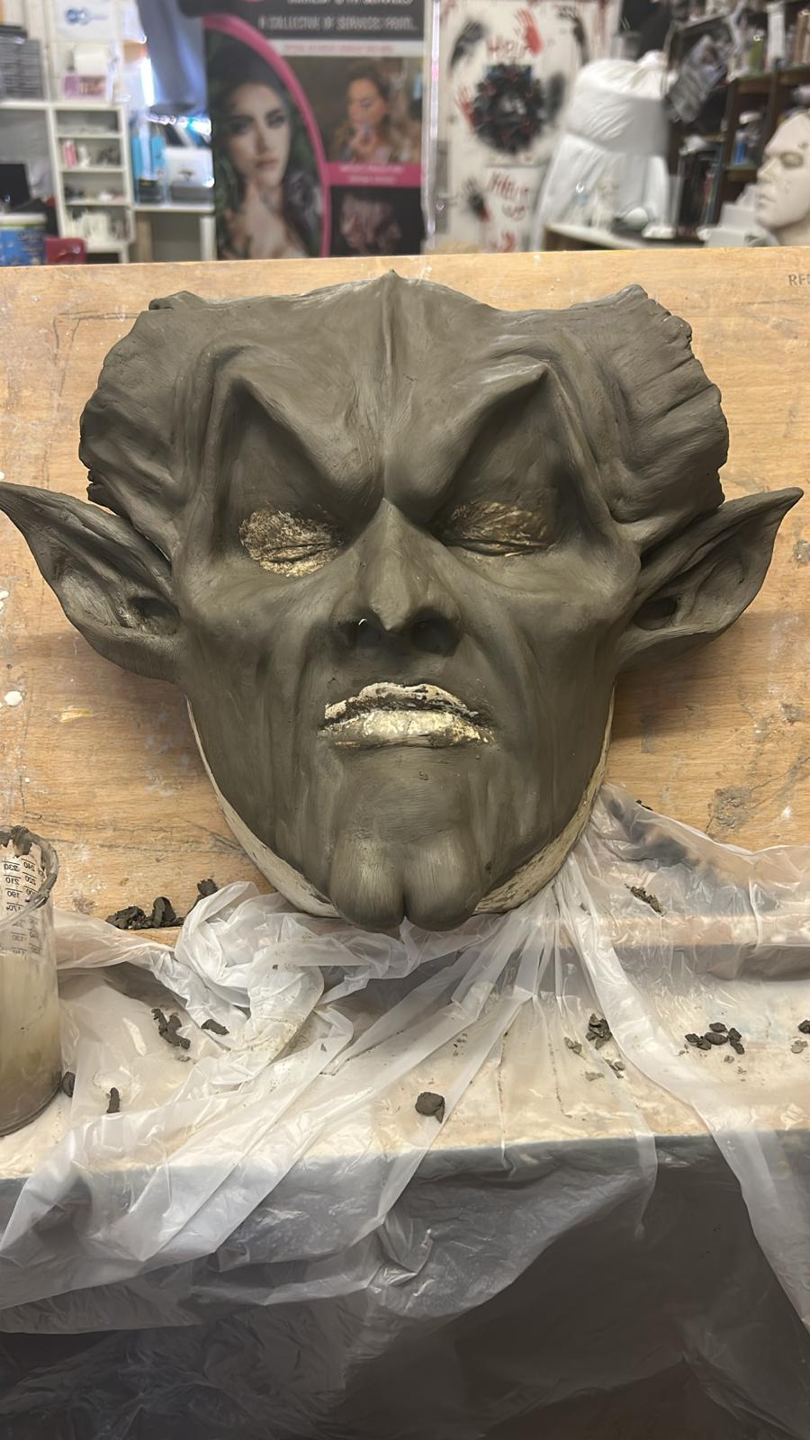 prince of darkness mask prosthetic for sale costume