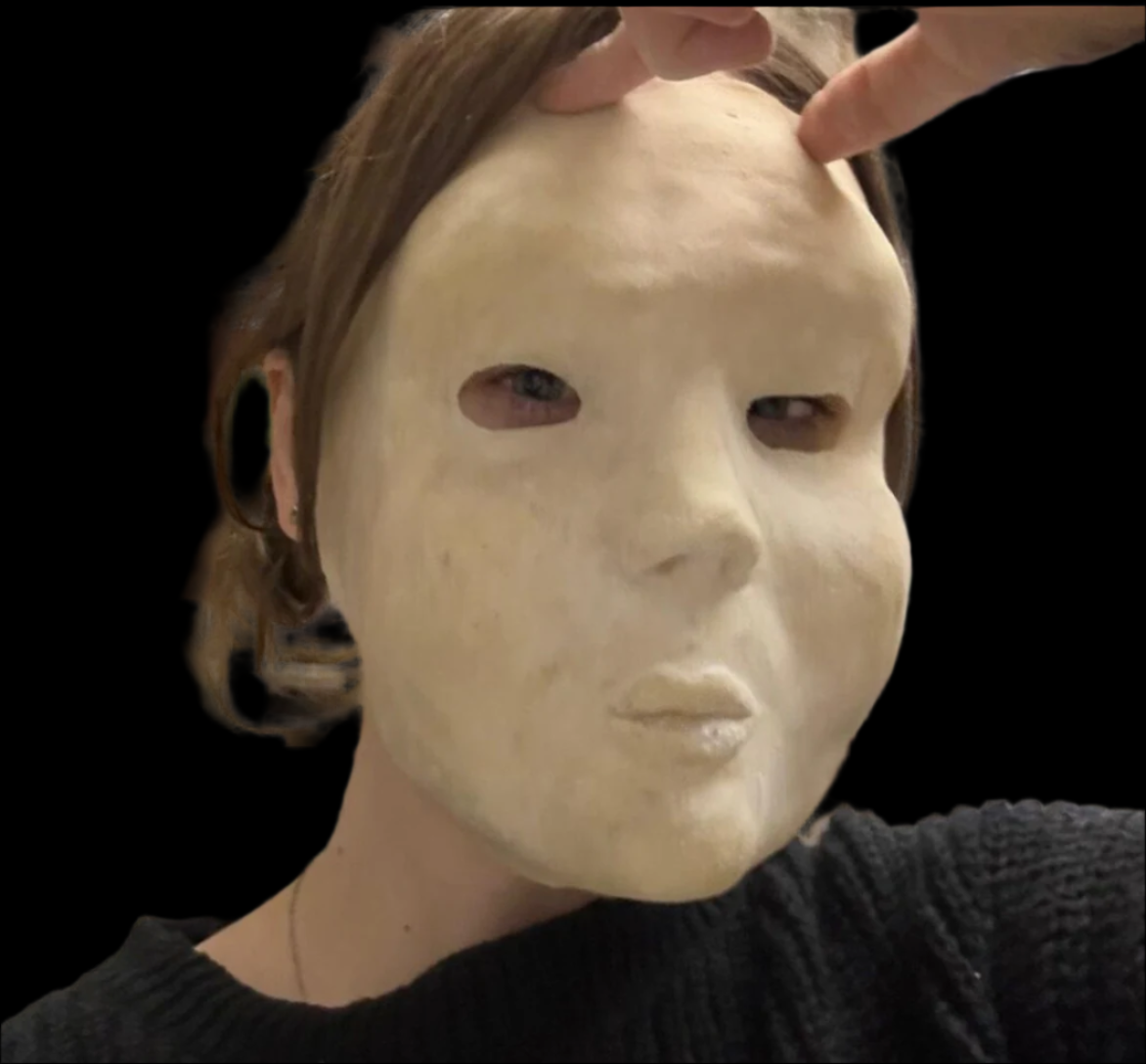 squid games doll face foam latex