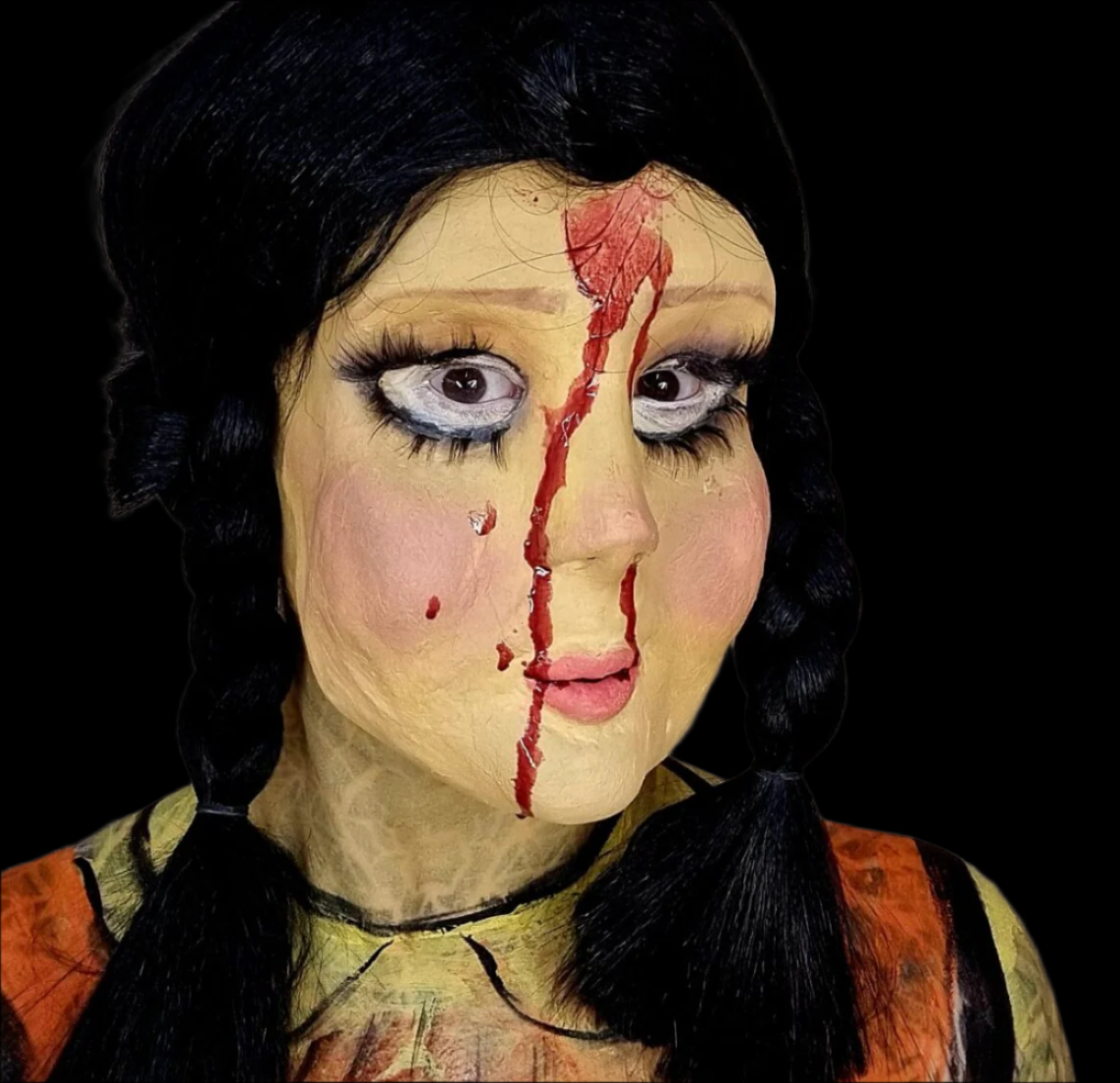 squid games inspired doll face