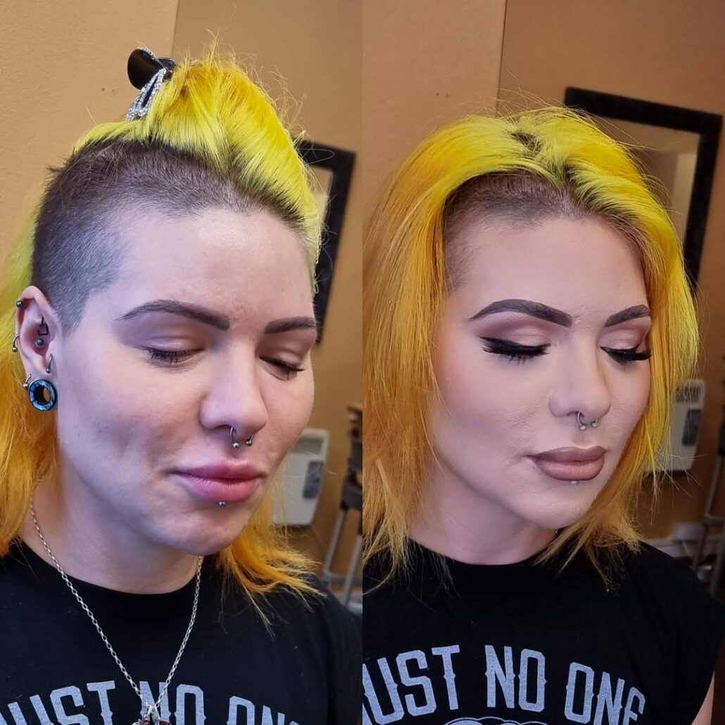 alternative glam hair and makeup artist kollective by kelly odell at ko studio leicestershire