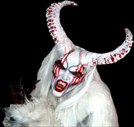 Krampus forhead and horns