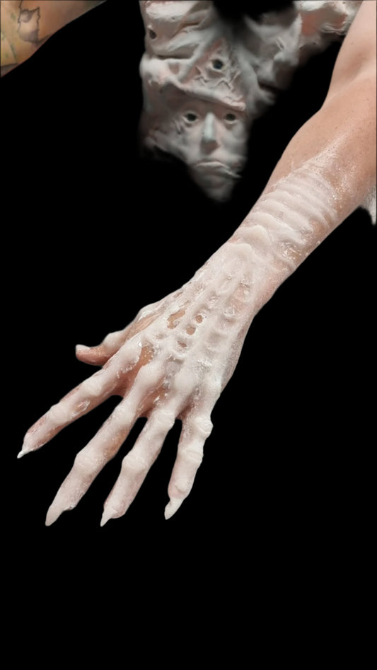 silicone alien prosthetic hands
