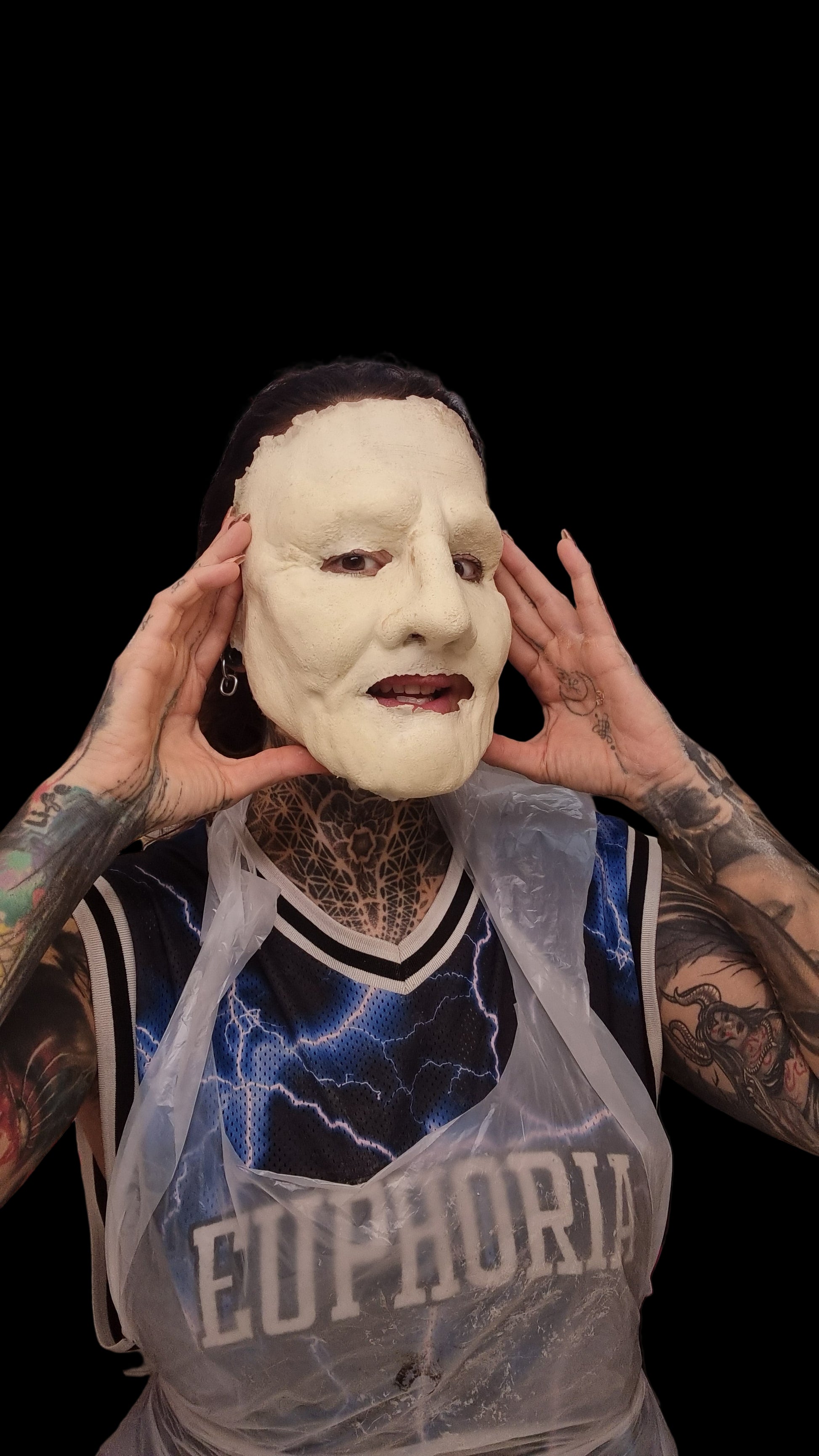 old age face foam latex prosthetic Mrs cosplay fun face to buy