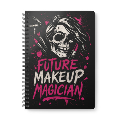 Future Makeup Magician Notebook, A5 Wirobound Journal for Artists, Makeup Lovers, Gifts for Creatives, Sketchbook for Inspiration