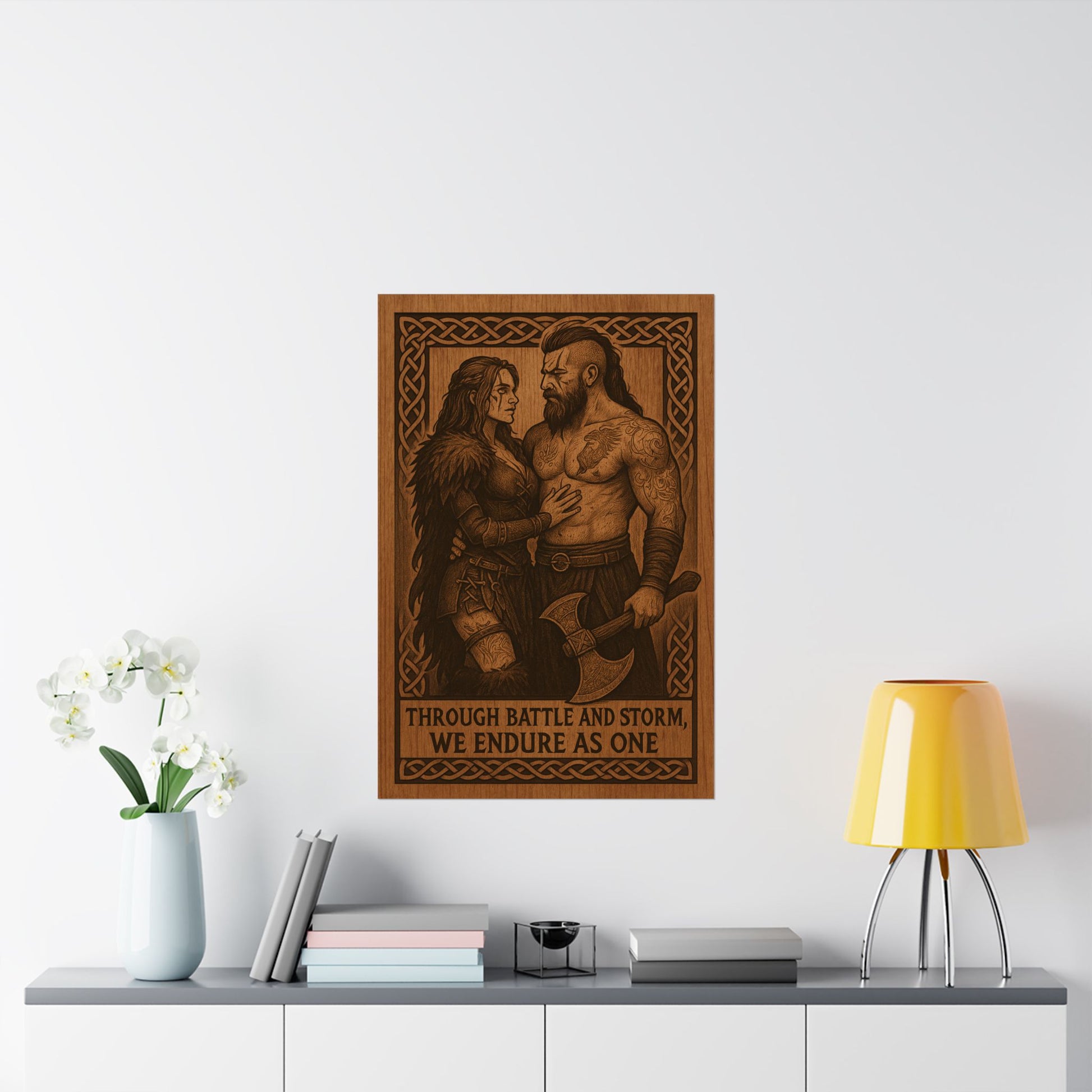 Viking couple poster 