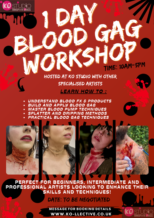 1 day blood gag course at ko studio leicester taught by professionals 