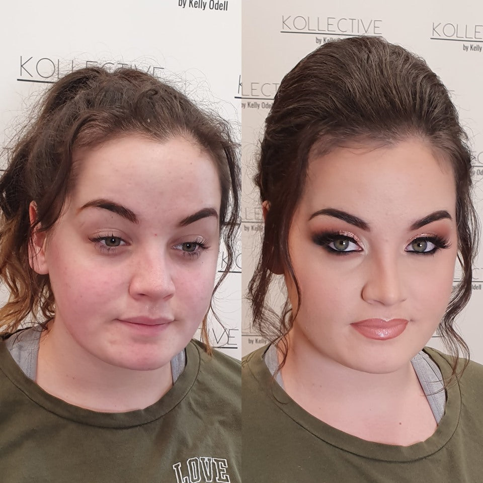prom glam hair and makeup artist kollective by kelly odell at ko studio leicestershire
