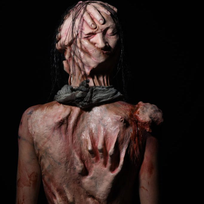 Body of souls Realistic prosthetic application by Leicester special effects makeup artist