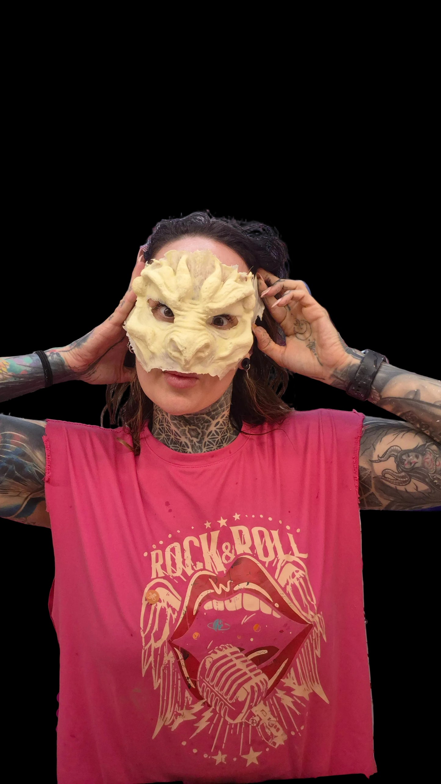 Chinese dragon face prosthetic