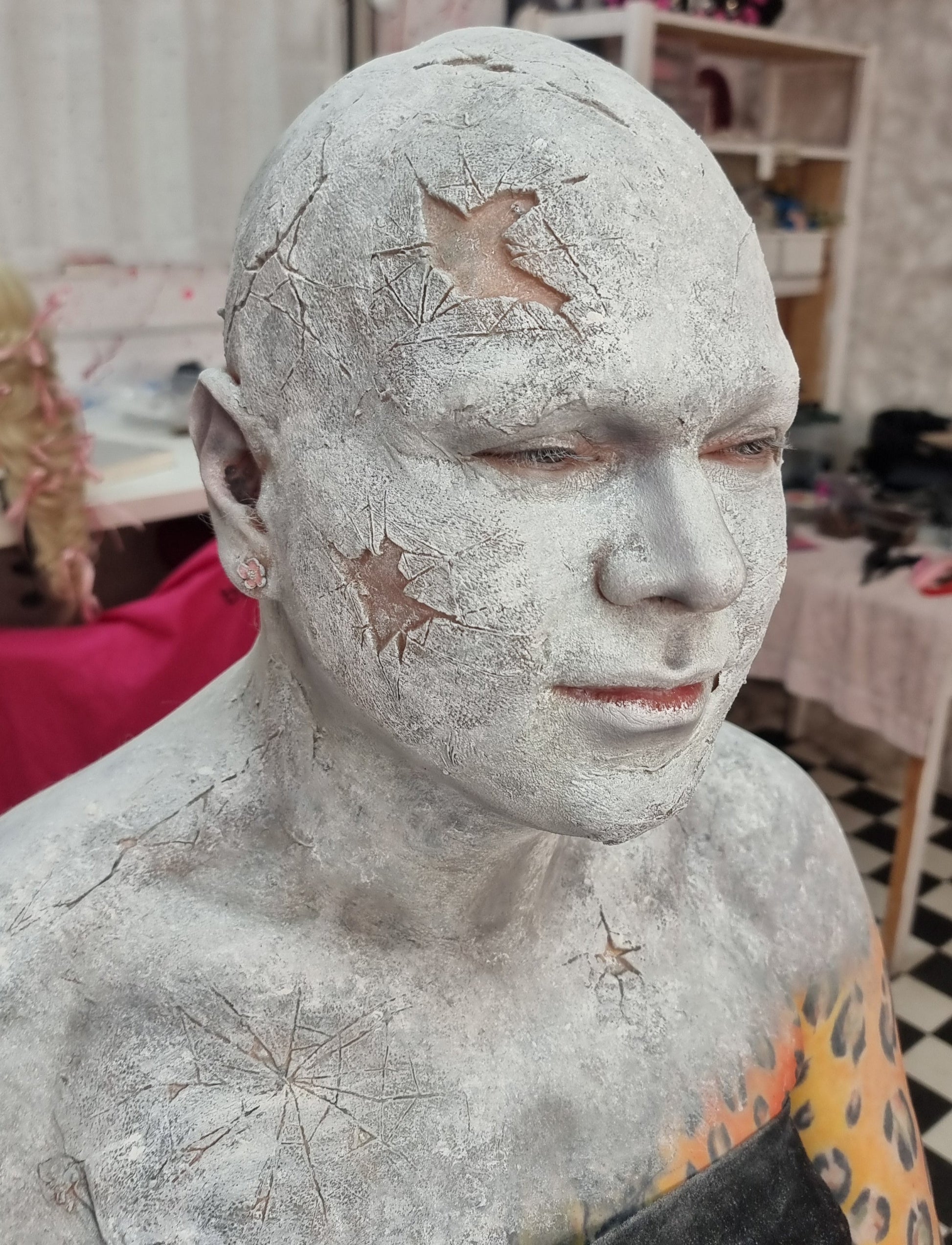 FLAT SILICONE BROKEN GLASS PROSTHETIC SET