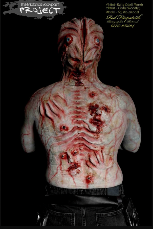  Foam Latex body of souls Back Prosthetic 