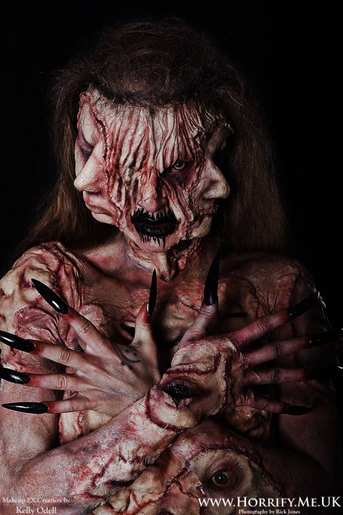 Horror  prosthetic makeup by Leicester special effects artist