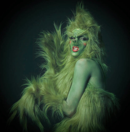 FULL FEMALE GRINCH FUR COSTUME SET
