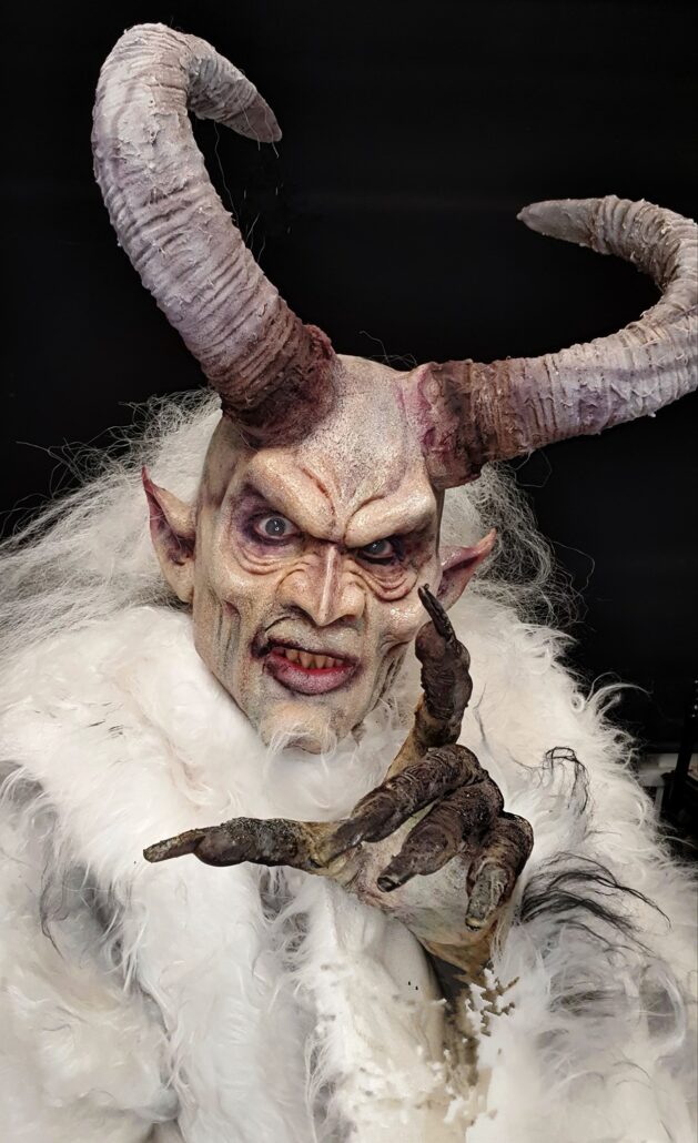 Krampus Demon  special effects makeup look prosthetics artist Leicester 