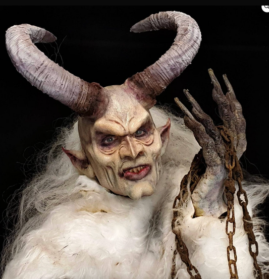 Krampus full face prosthetic