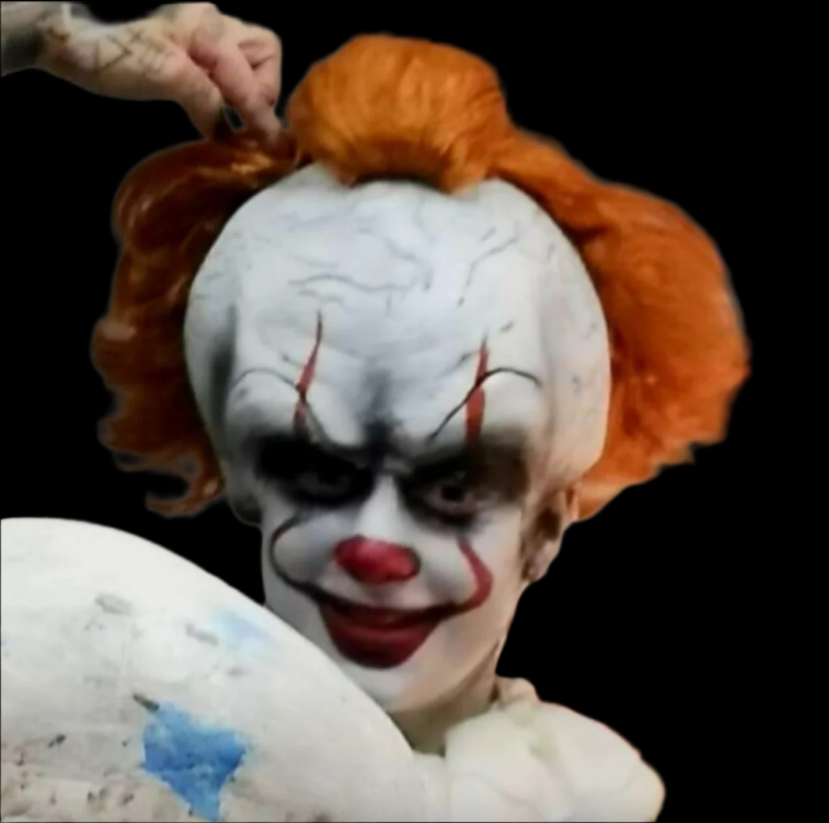 Large Clown latex pull over head