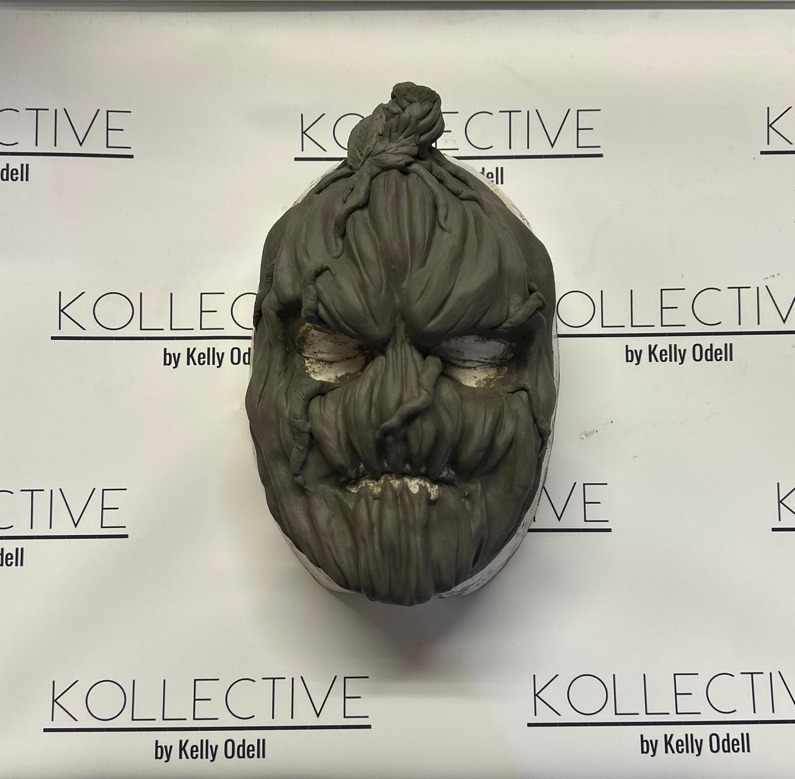 Pumpkin foam latex rubber head mask