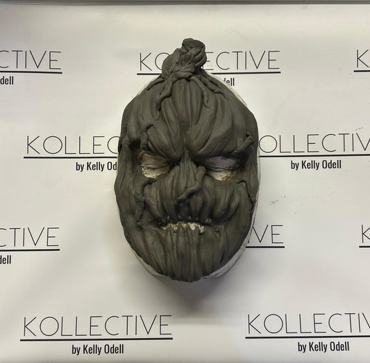 Pumpkin foam latex rubber head mask