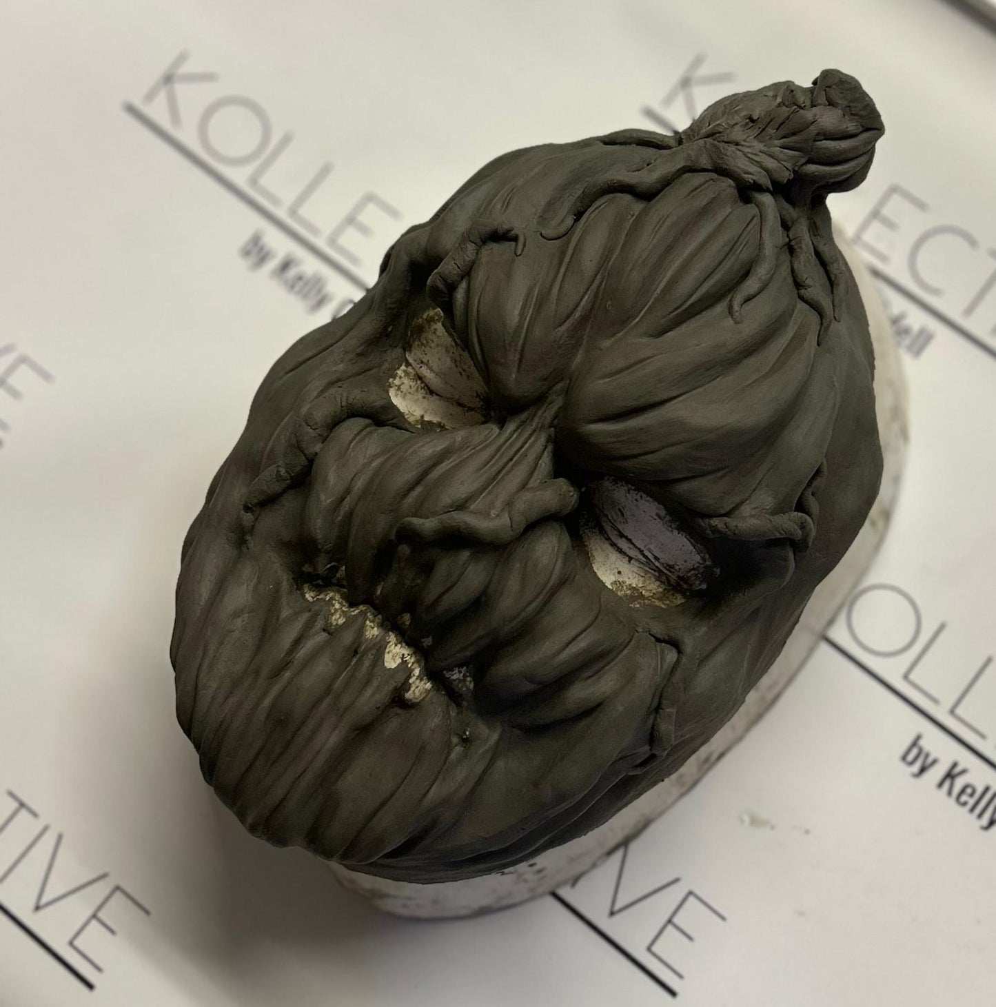 Pumpkin foam latex rubber head mask prosthetic