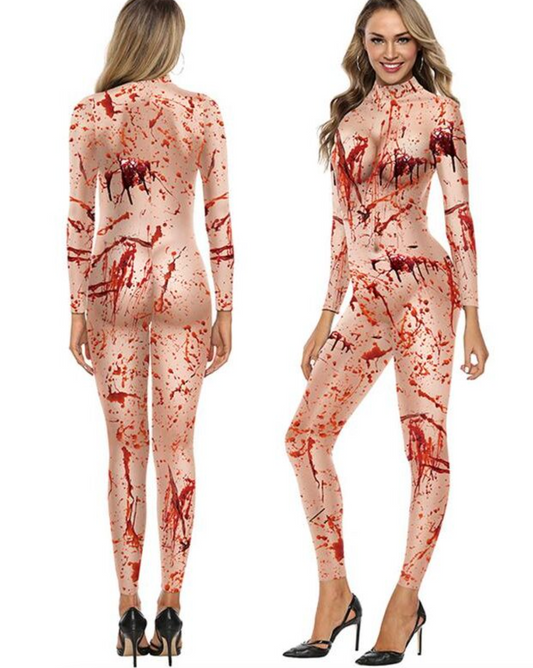 SCARY BLOODSTAINED CATSUIT