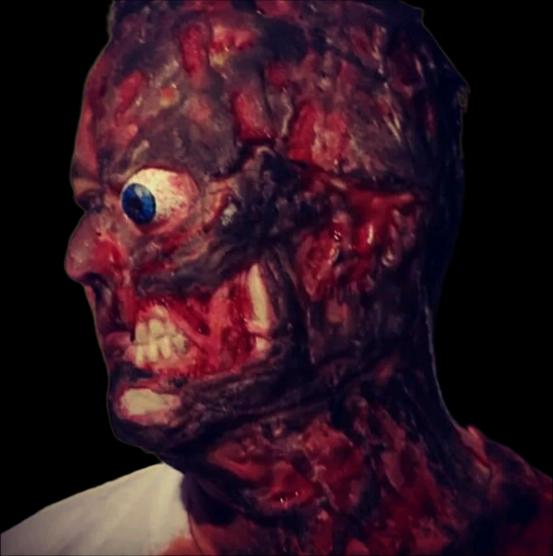 two face villain prosthetic