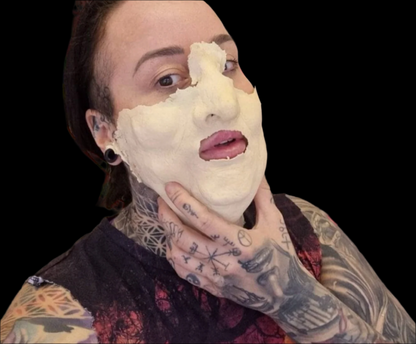 swollen face rubber latex 