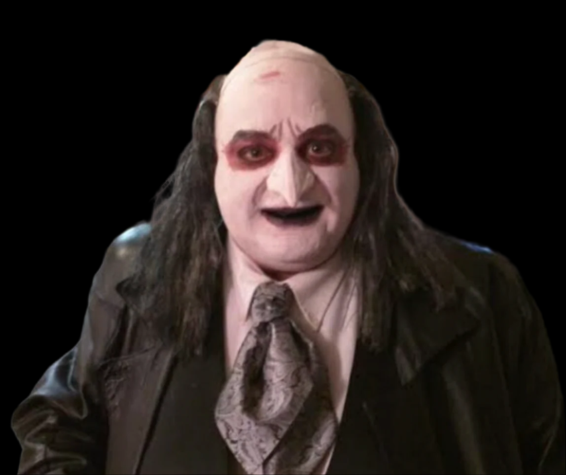 Pointy penguin man nose prosthetic 