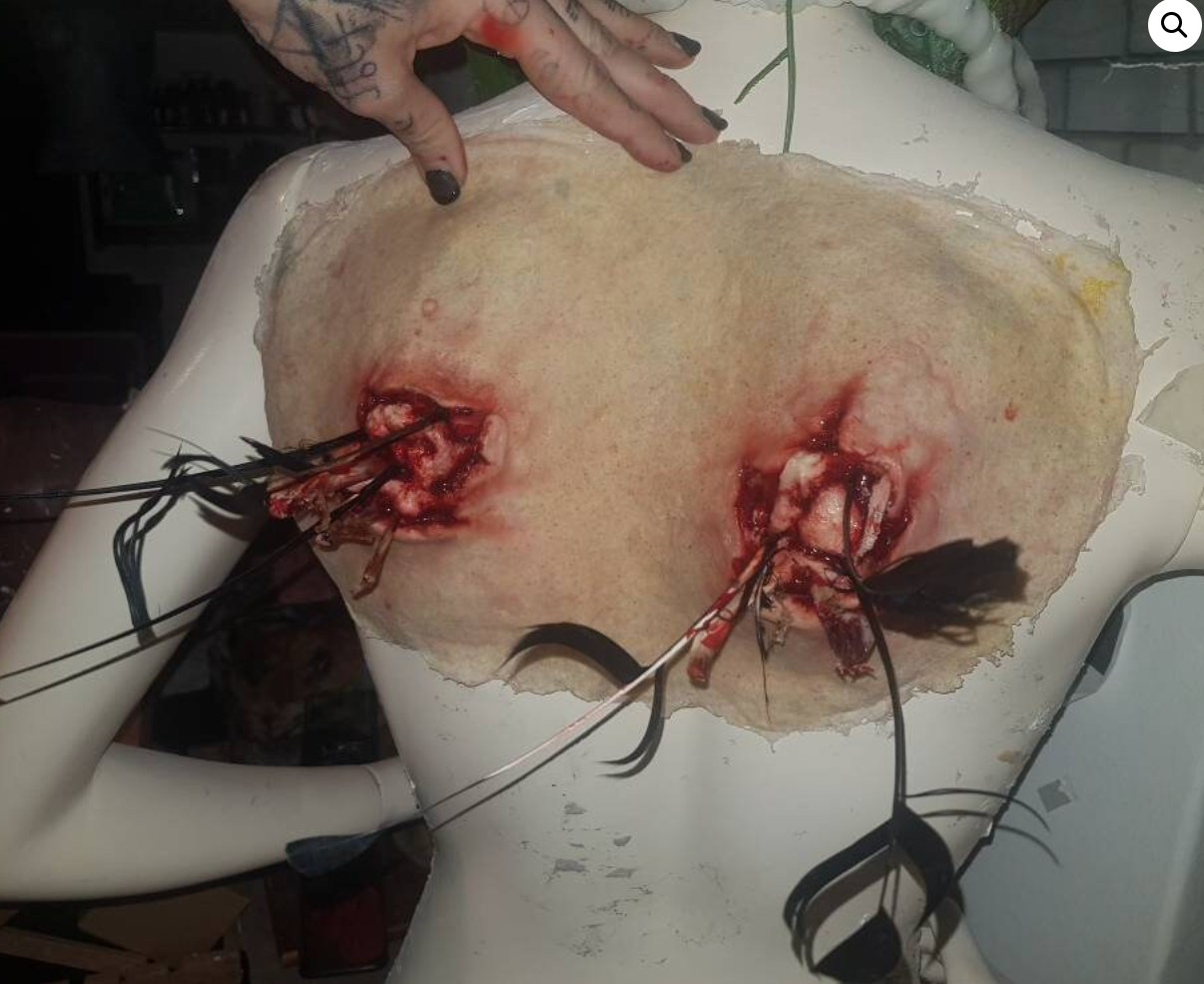 latex Broken Angel Wings / Bones