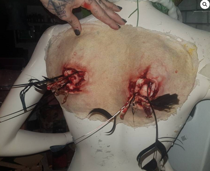 latex Broken Angel Wings / Bones