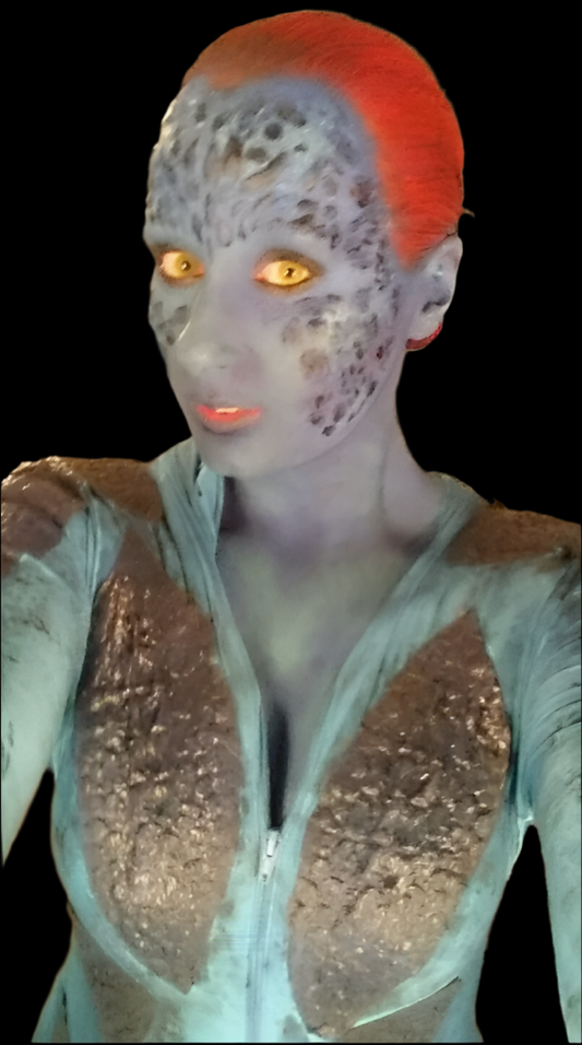 latex reptile skin texture prosthetic 