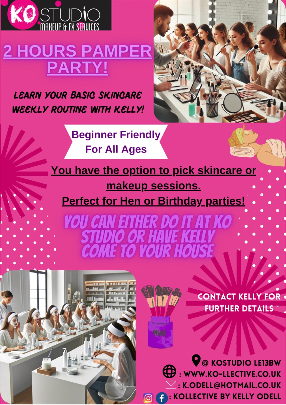 2 HOUR PAMPER PARTY